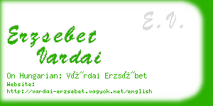 erzsebet vardai business card